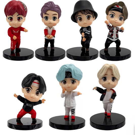 SurpriseSeptember BTS cake toppers set: assembling characters for a colorful birthday cake