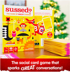 SUSSED Travel-friendly card deck ready for car journeys.