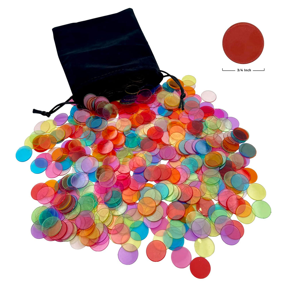 SUTIMSHE Deluxe bingo chips in mixed colors for vibrant tracking and visibility