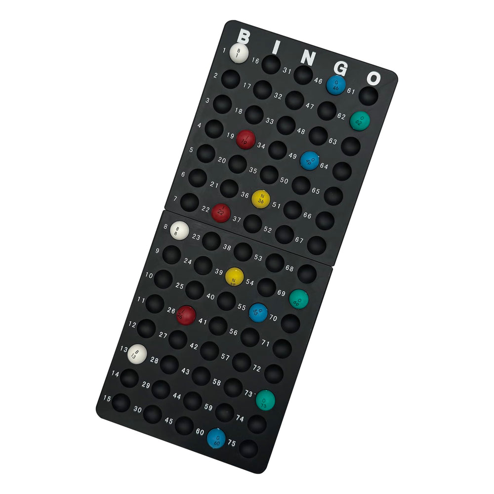 SUTIMSHE plastic masterboard keeps bingo play organized and accessible