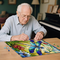 Sutinban dragonfly puzzle gift-ready packaging suits puzzle lovers.