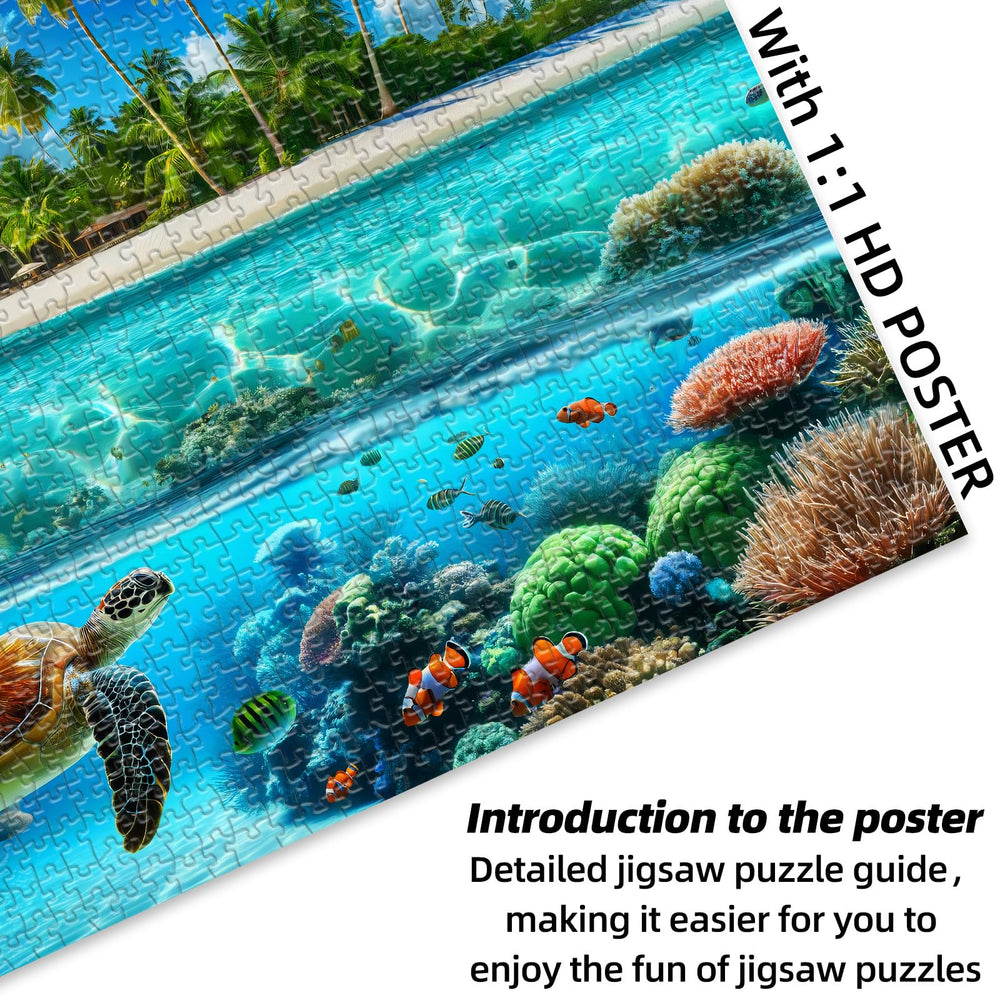Sutinban Puzzle with poster reference image includes guide to ease assembly