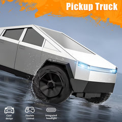 Suvabe RC car light effects highlight visibility during play in low light.