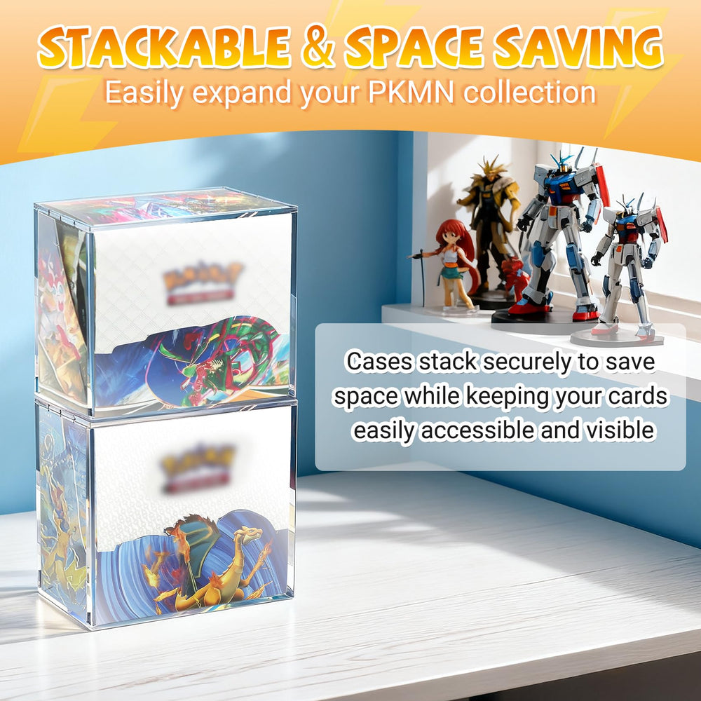 SUVQWJT PKMN booster box case clear acrylic highlights visibility and long-term durability