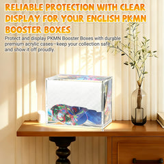 SUVQWJT PKMN booster box case dust protection keeps boxes pristine during storage