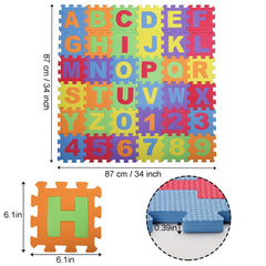Suwimut alphabet tiles aid letter recognition and colorful learning.