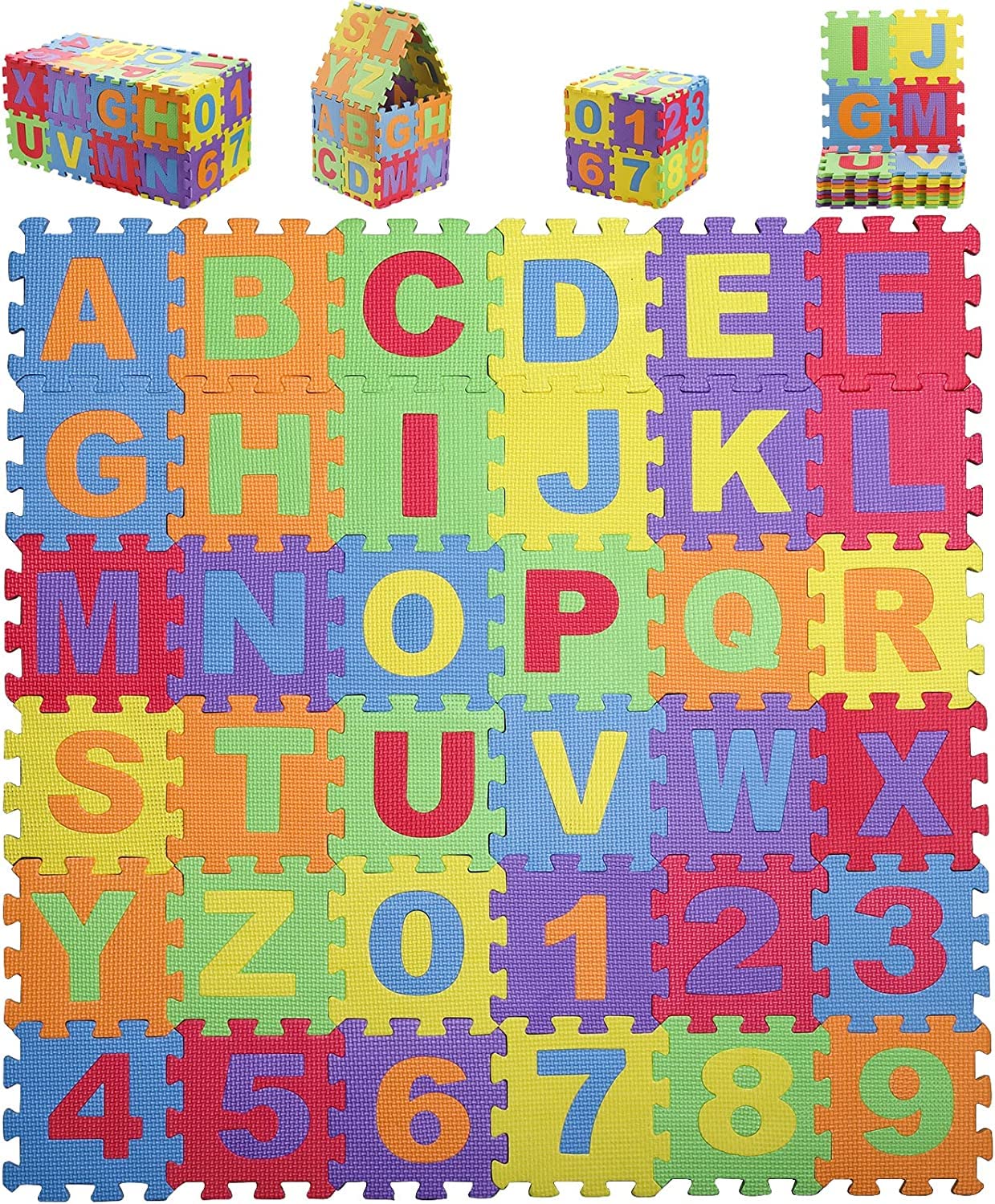 Suwimut baby foam play mat with 36 tiles offers a soft, cushioned surface for safe crawling.