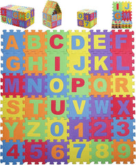 Suwimut baby foam play mat with 36 tiles offers a soft, cushioned surface for safe crawling.