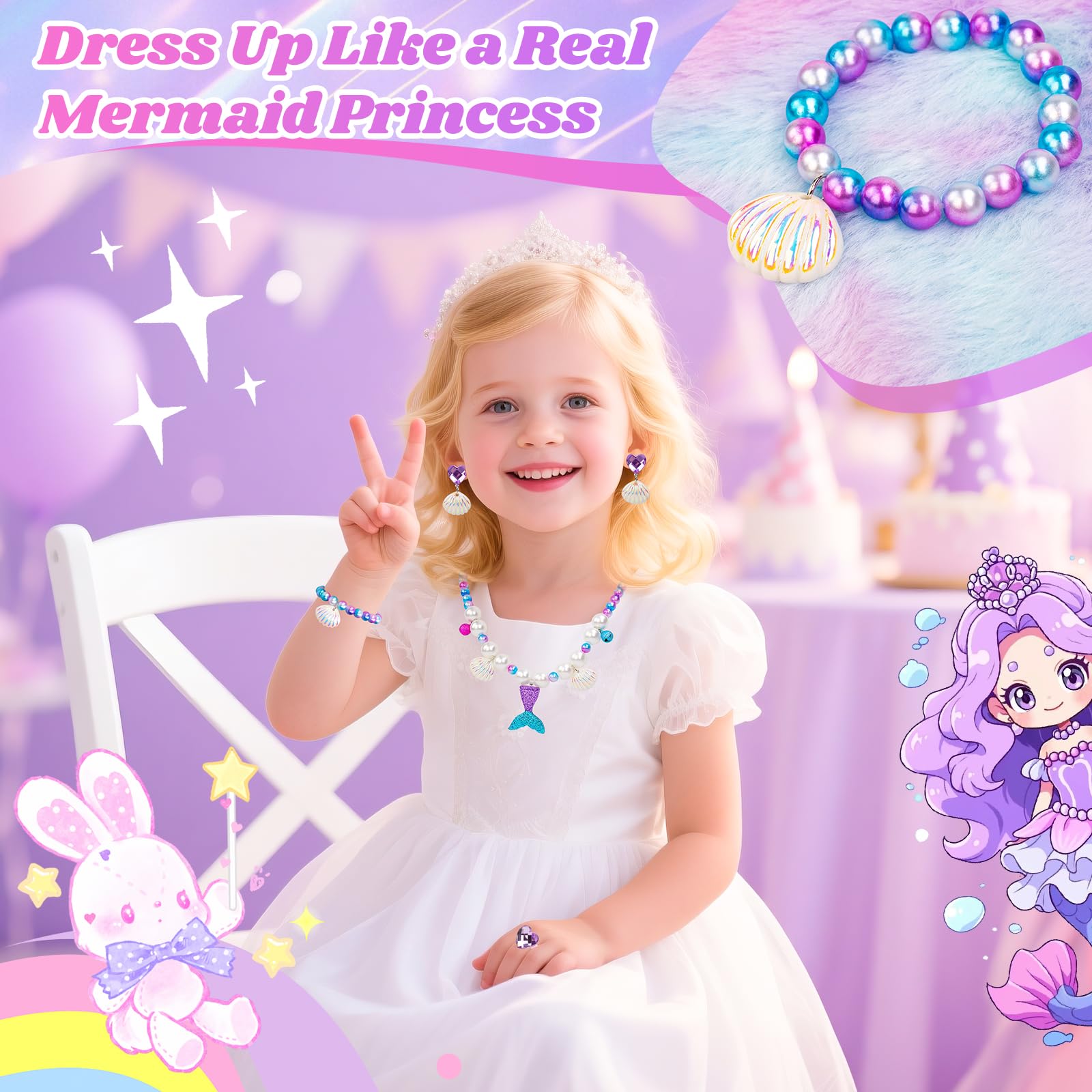 Suyaequt Mermaid stickers for quick, colorful crafts.