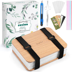 Suziko flower press kit's six-layer press area preserves large blooms beautifully