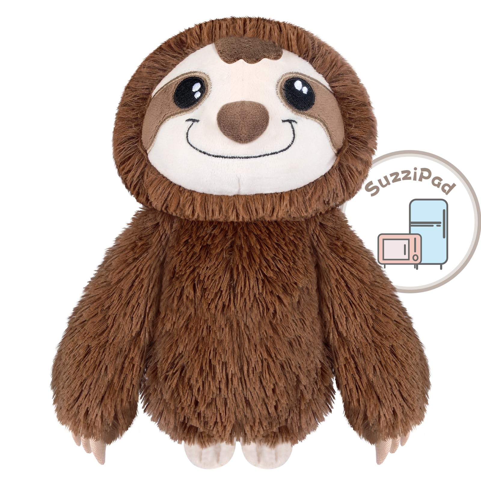 SUZZIPAD microwavable sloth plush offering cozy warmth for quick comfort