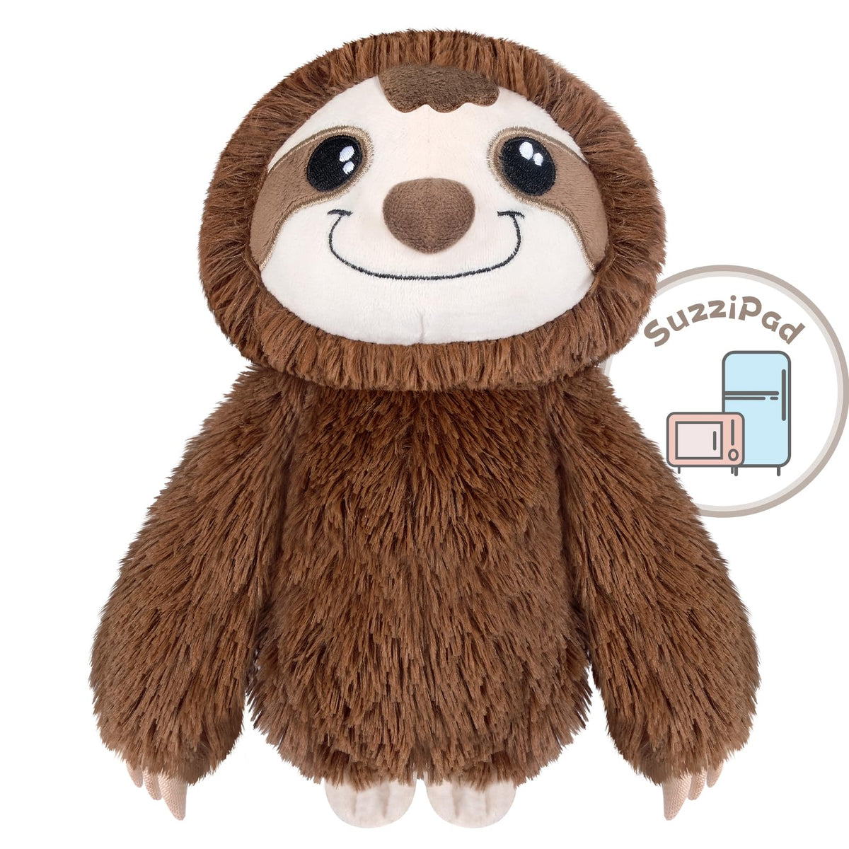 SUZZIPAD microwavable sloth plush offering cozy warmth for quick comfort