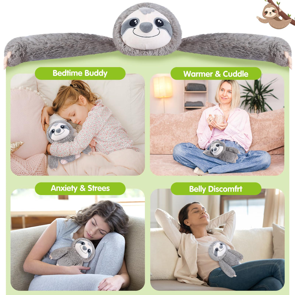 SUZZIPAD soft sloth plush is a kid-friendly comforting companion for bedtime.