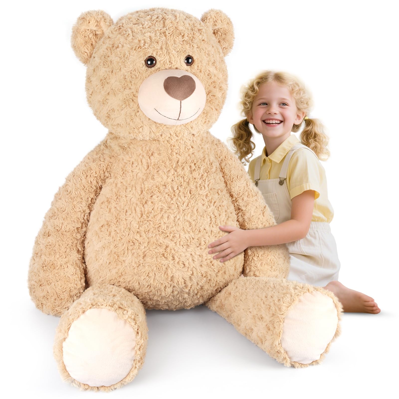 SuzziPals 43-inch giant teddy bear hug for full-body comfort