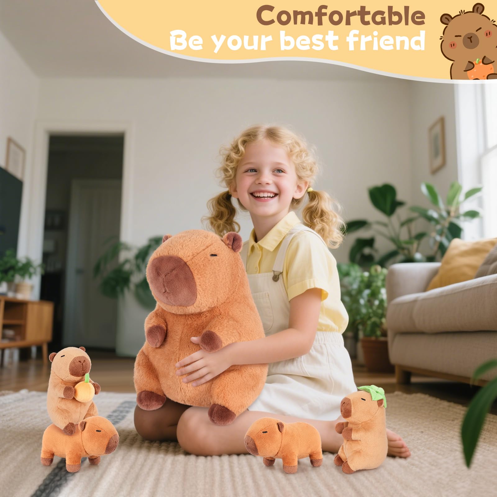 Perfect gift set for capybara lovers on birthdays and holidays.