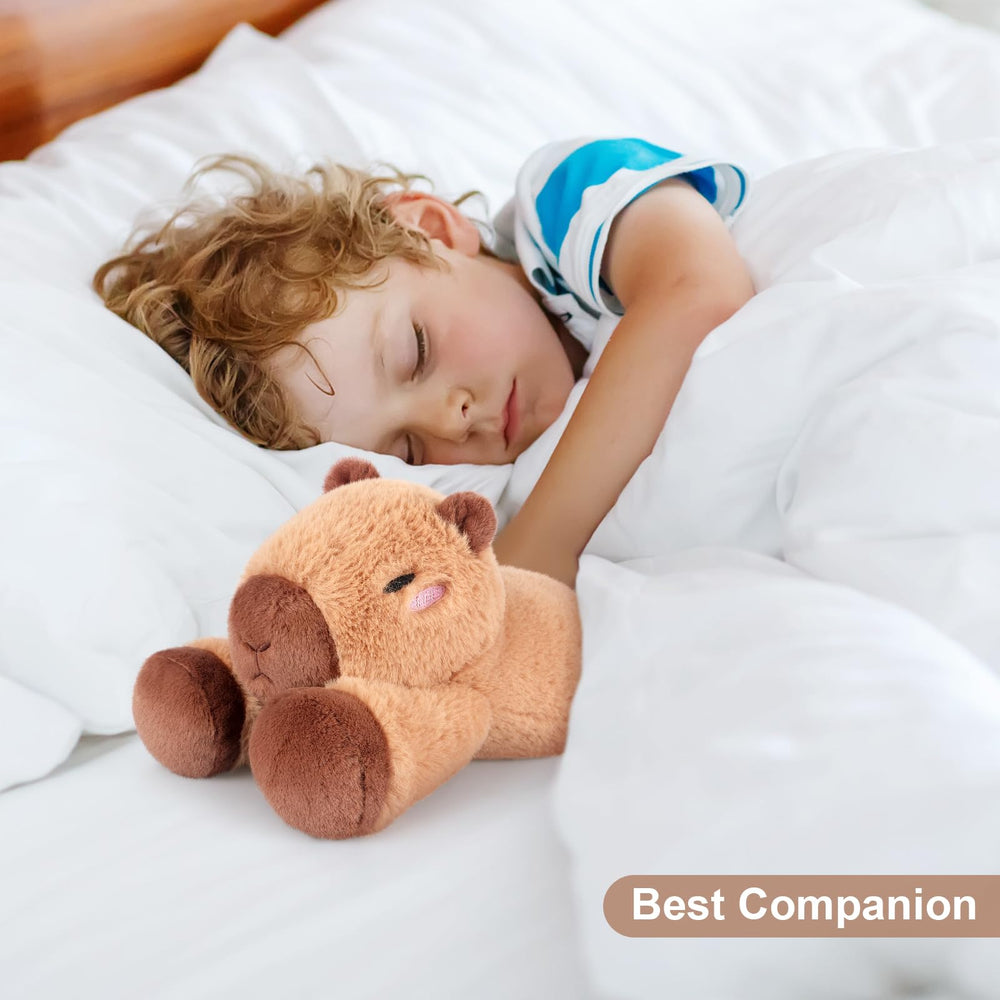 SuzziPals Capybara Plush ready for bedtime routines and quiet evenings.