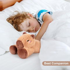 SuzziPals Capybara Plush ready for bedtime routines and quiet evenings.