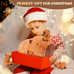 SuzziPals capybara plush pillow decor for cozy bedrooms and play areas.