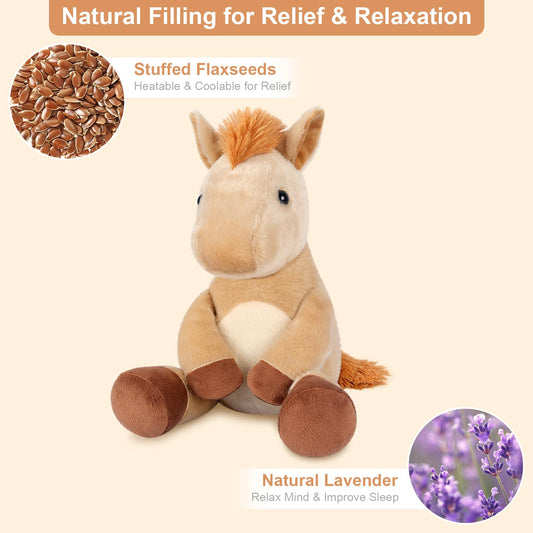 SuzziPals coolable horse plush ready for cold therapy in freezer