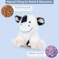 SuzziPals cow plush lavender scent promotes relaxation during rest