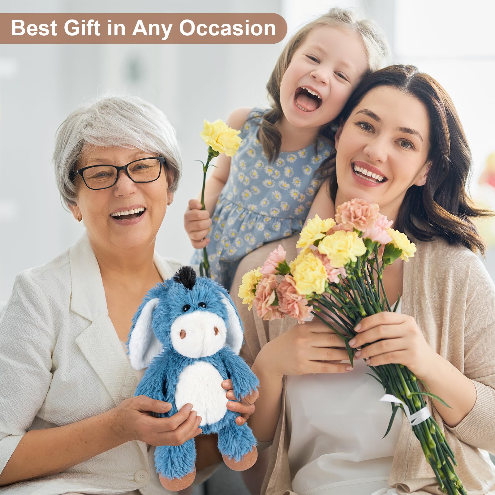 SuzziPals donkey plush room decor that's cuddly and comforting