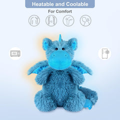 SuzziPals dragon plush freezable cooling for refreshing relief.