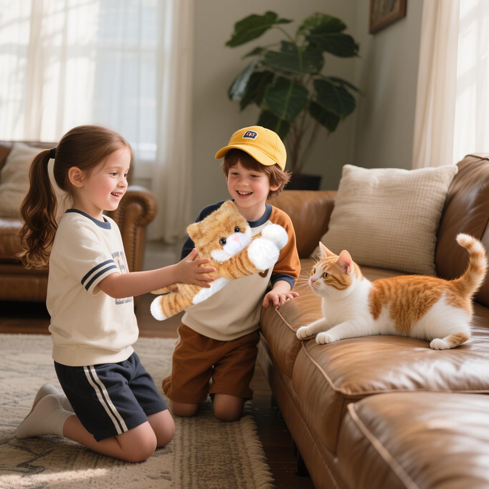 SuzziPals gift-ready cat plush ideal for cat lovers and occasions.