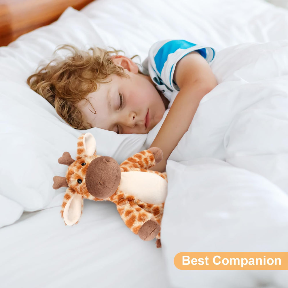 SuzziPals Giraffe Plush – flaxseed filling for even, gentle warmth.