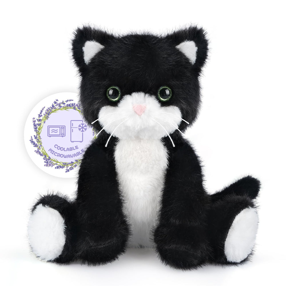 SuzziPals heatable cat plush with warm, comforting softness for cozy moments.