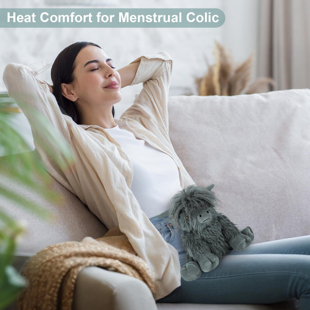 SuzziPals heatable plush in cozy bedtime setup for relaxation