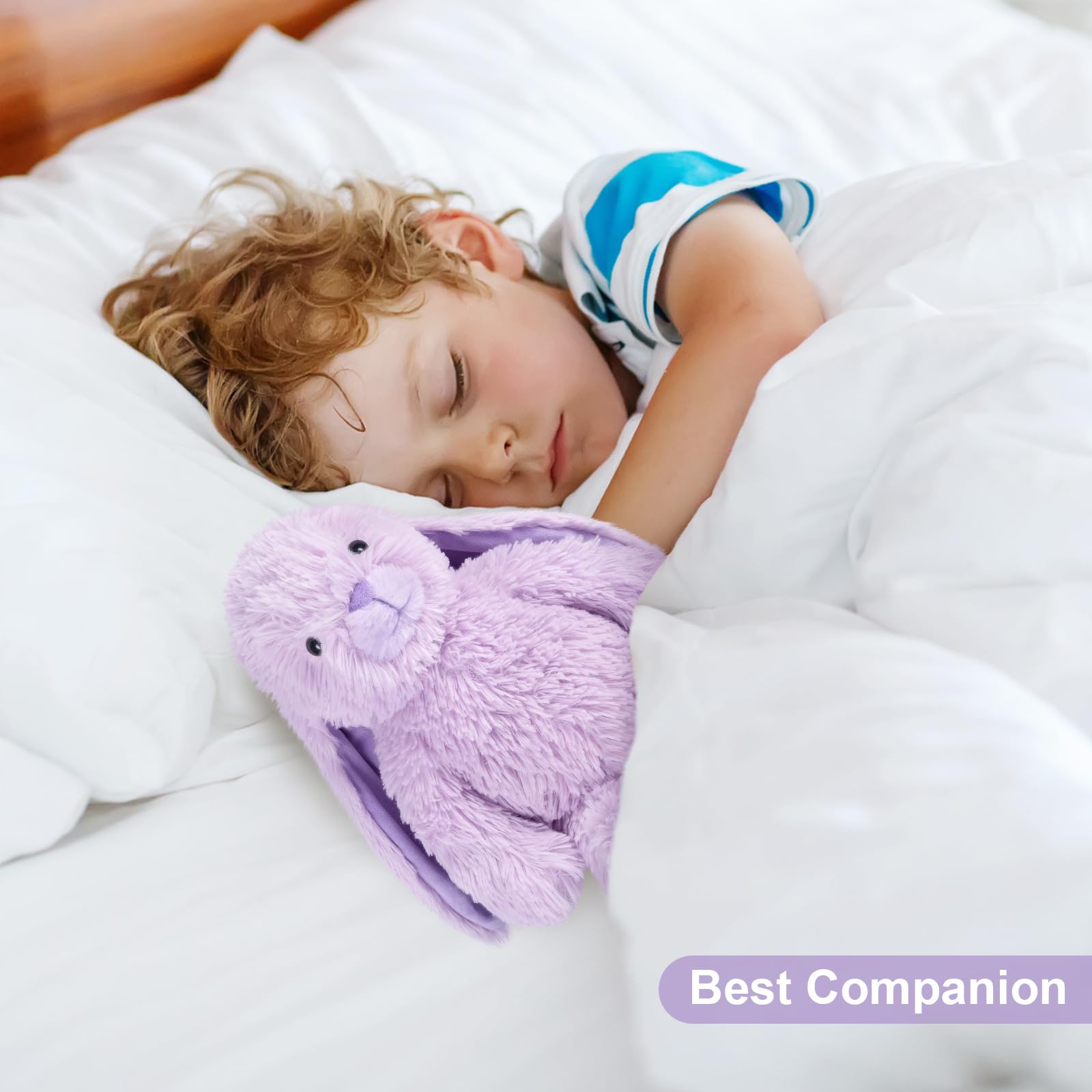 SuzziPals Lumina hug-friendly bunny provides soothing security