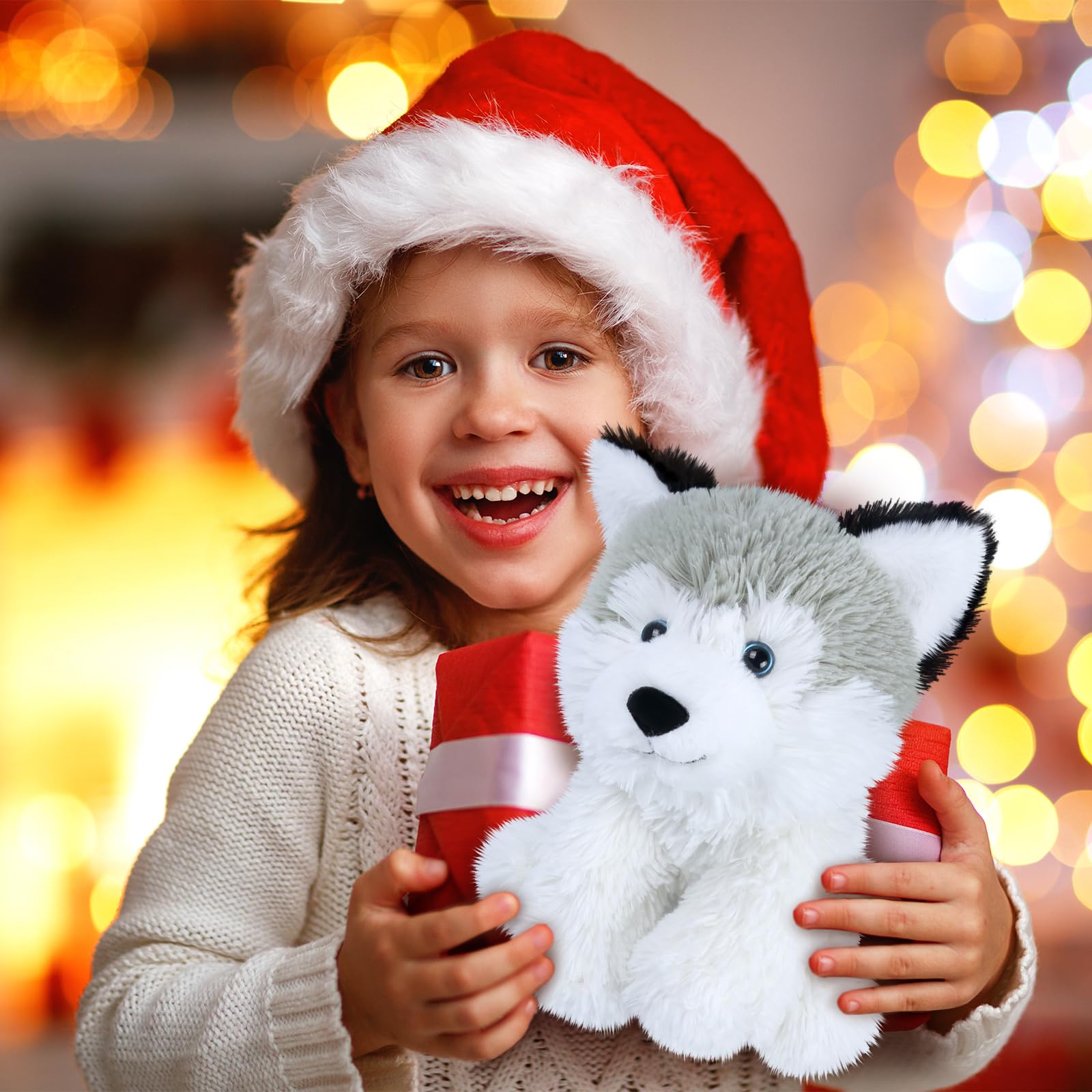 SuzziPals Husky dog lover gift idea with soft plush.