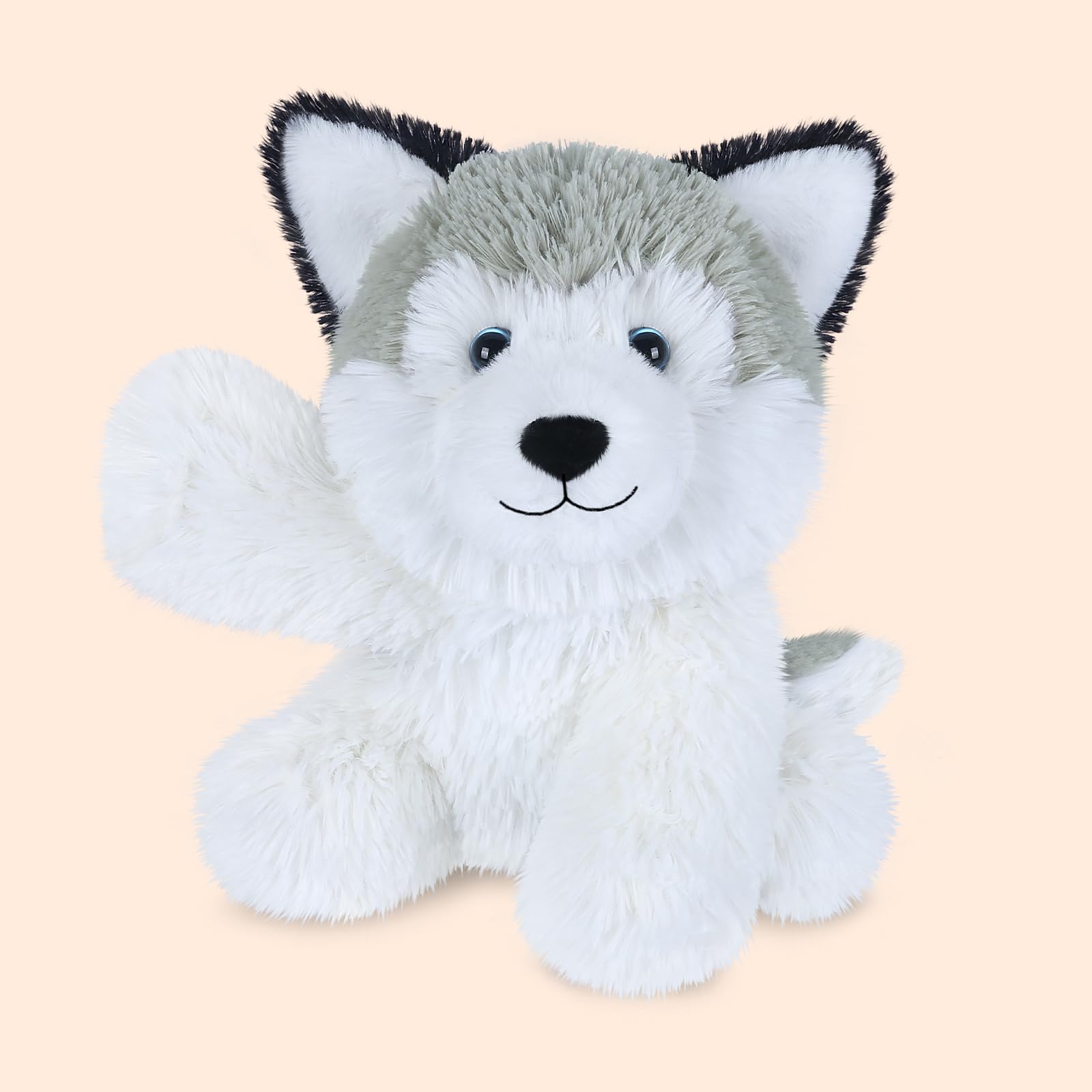SuzziPals Husky portable snuggle ready for travel or naps.