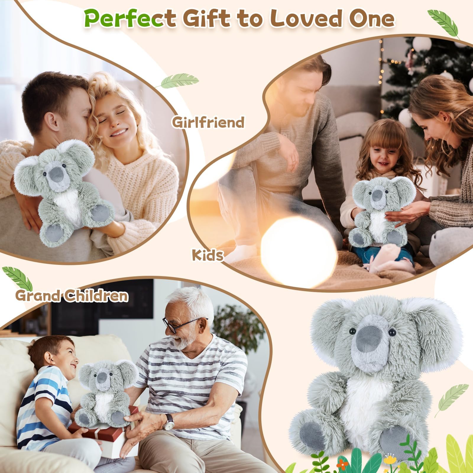 SuzziPals koala gift pack image features a perfect cuddle gift.