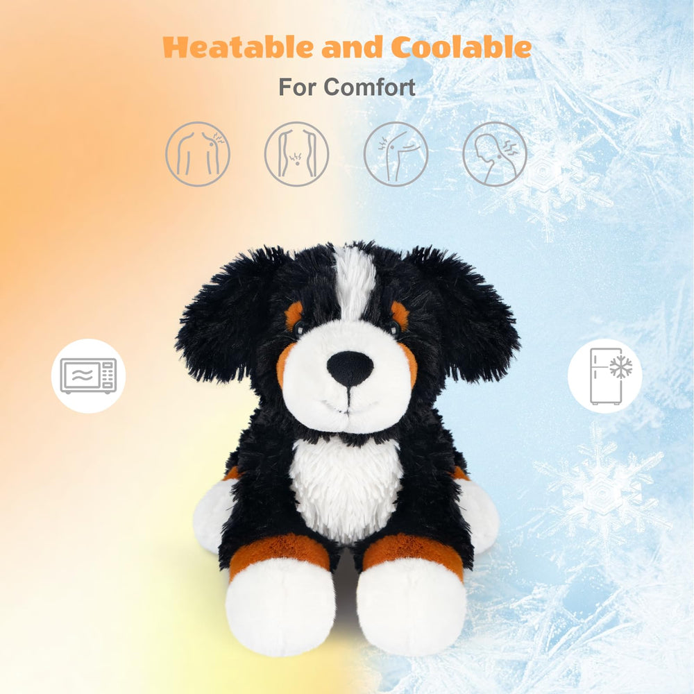 SuzziPals lavender-scented Bernese Mountain Dog plush releasing calming aroma