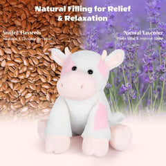 SuzziPals microwavable heating pad inside offers warm comfort.