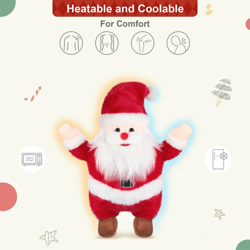 SuzziPals microwavable Santa plush for cozy warmth