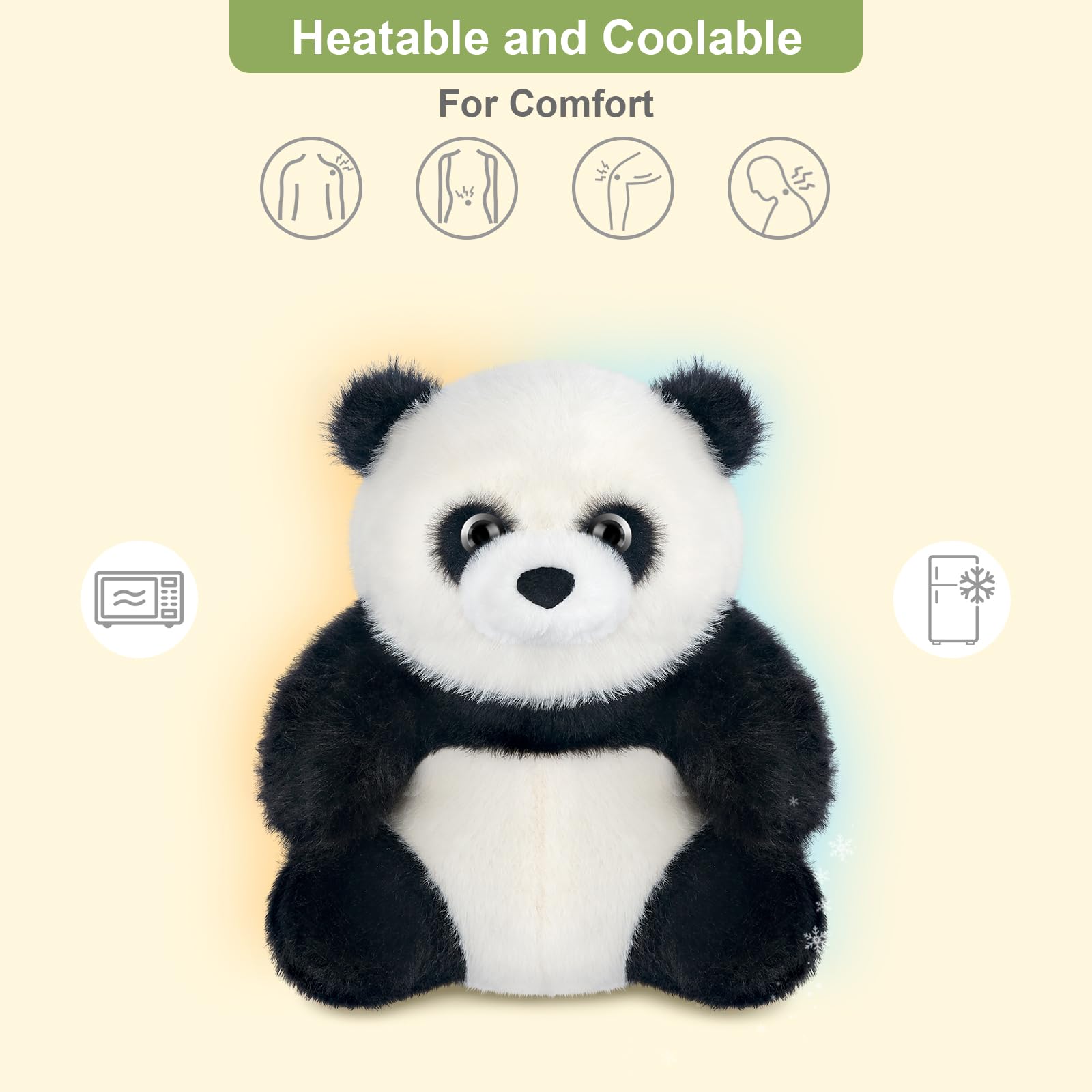 SuzziPals Panda cooling therapy for refreshing moments and versatile use.