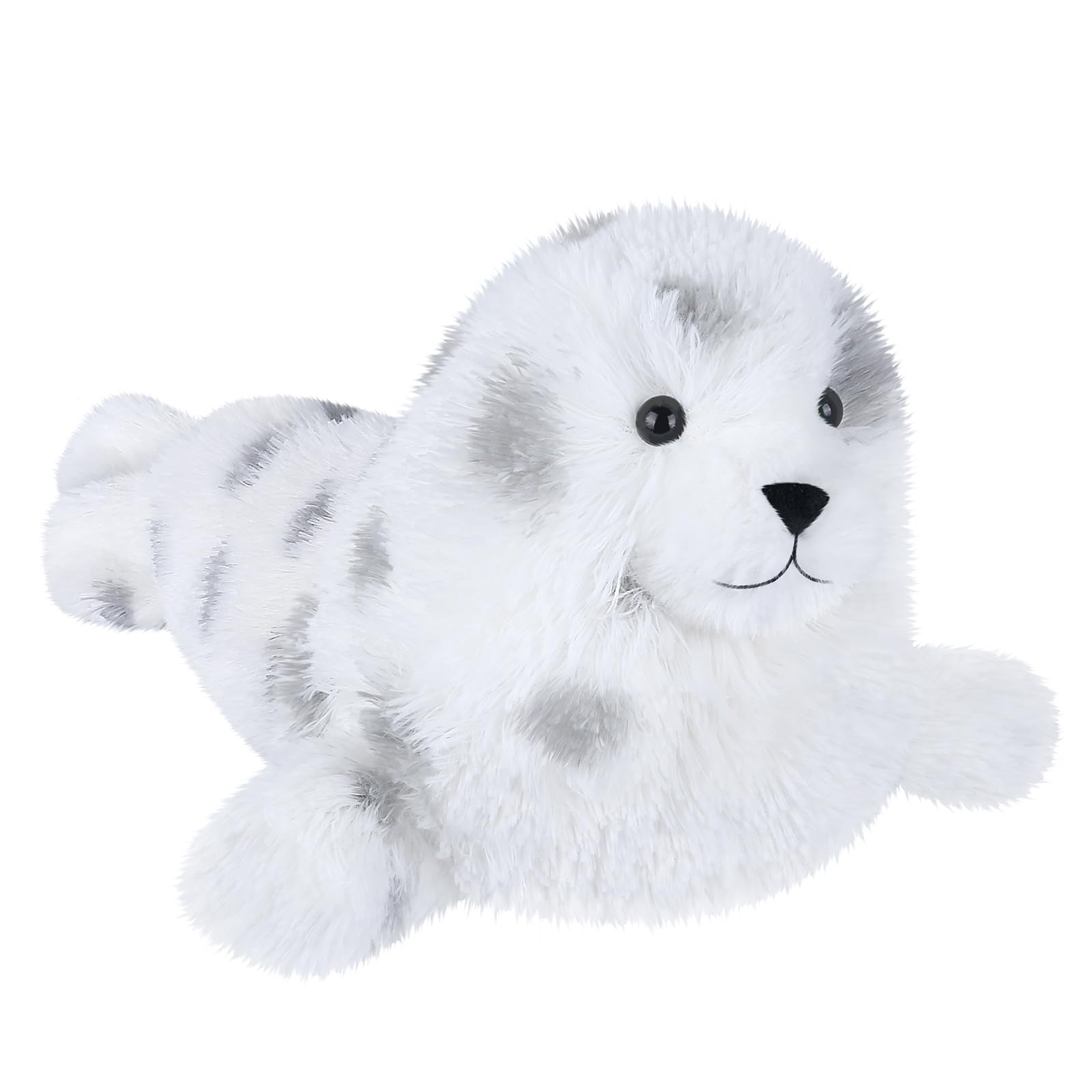 SuzziPals seal plush interior flaxseed filling with lavender aroma.