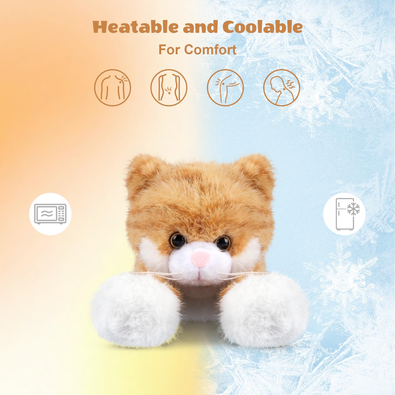 SuzziPals soft flaxseed-filled plush with lavender for comforting warmth.