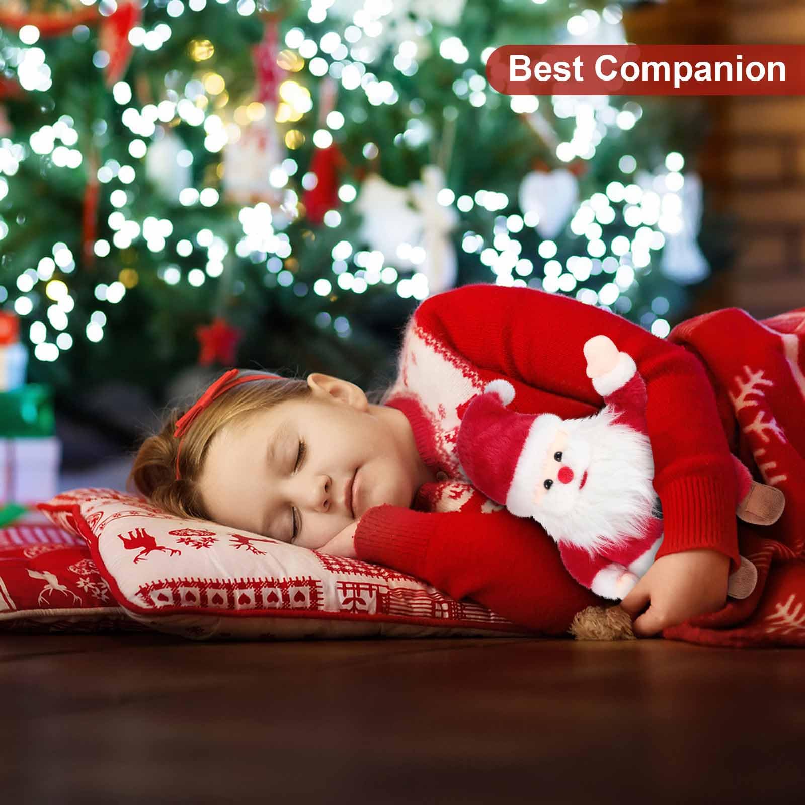 SuzziPals stuffed Santa Christmas doll for cuddling