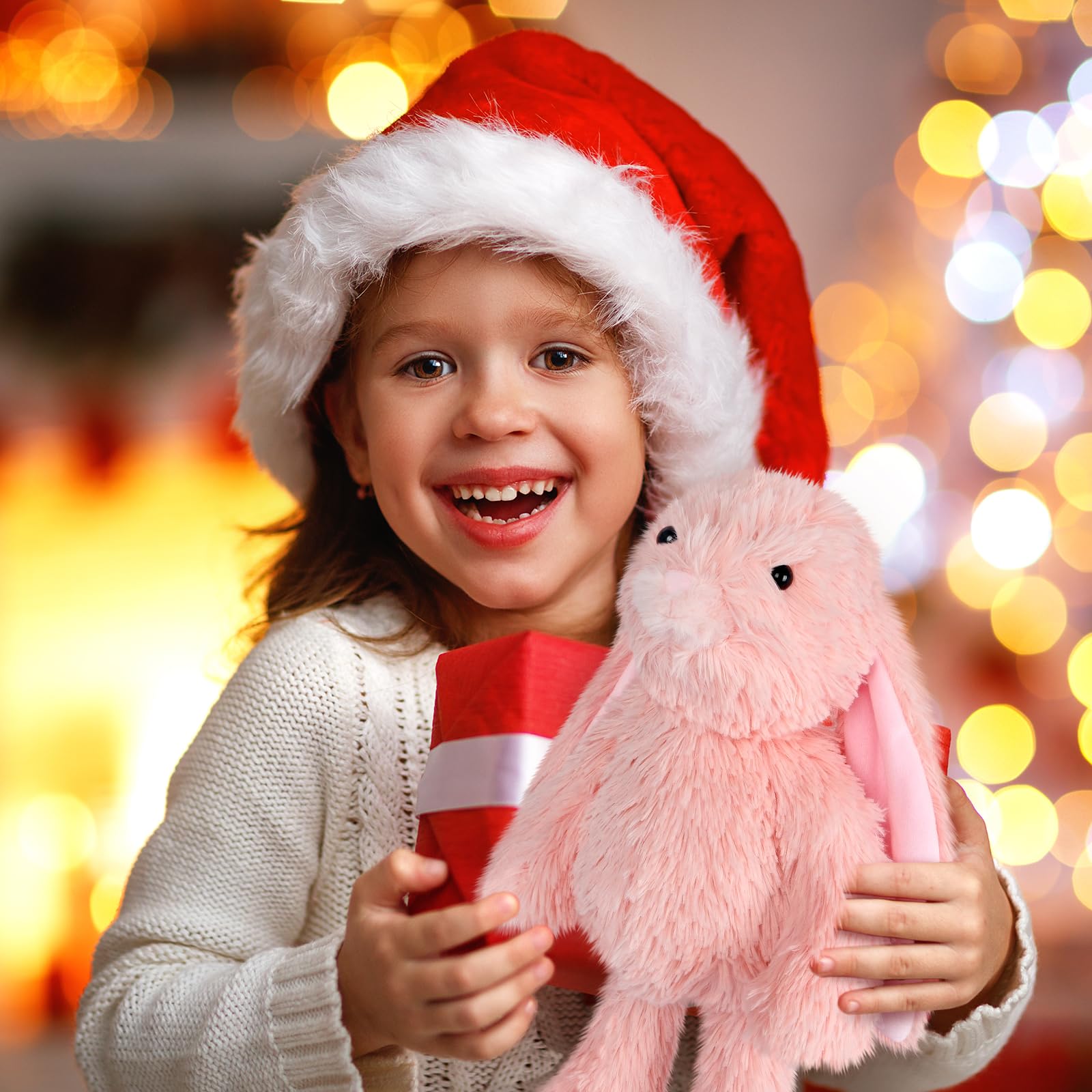 SuzziPals Susan pink bunny plush becomes a soothing heating pad