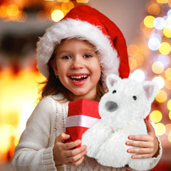 Soft fur and stitching focus on SuzziPals Westie plush