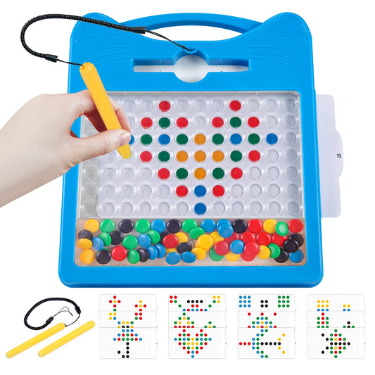 Svance magnetic drawing board with blue cat beads enables imaginative, screen-free play.