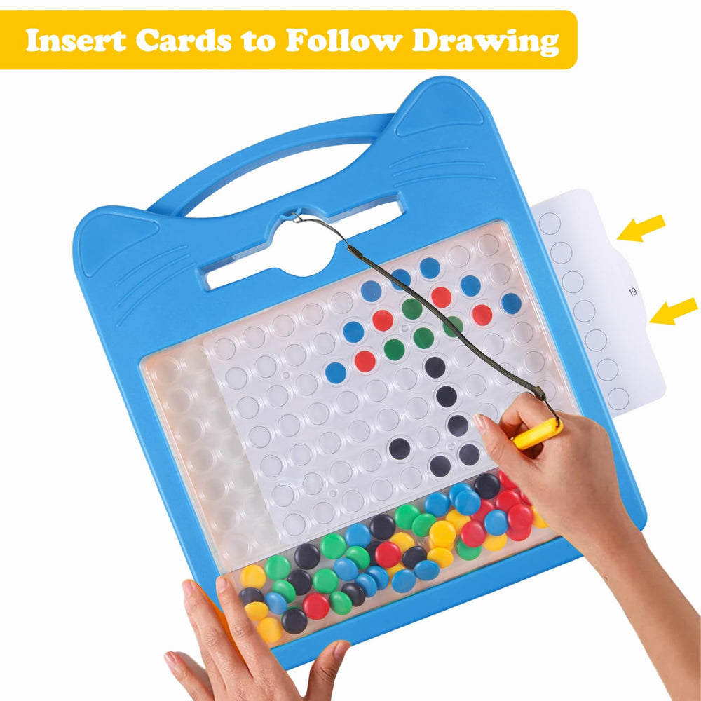 Svance travel-friendly board with handle makes car and plane activities easy.