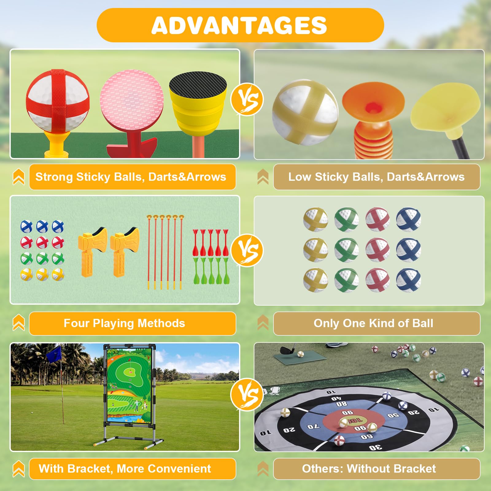 SVANE Golf Chipping Game sticky darts ready for wall-friendly play.
