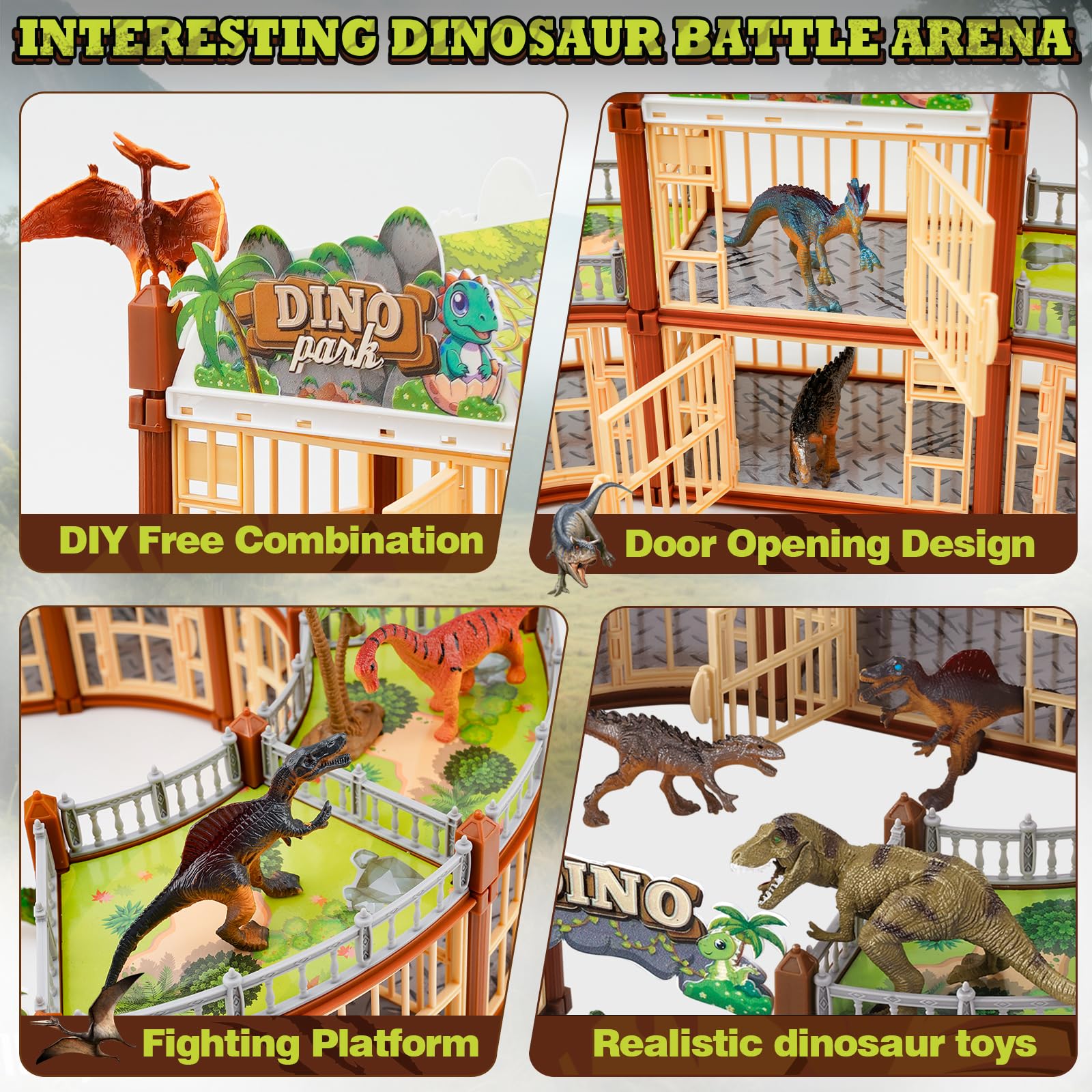 SVANE open cage feature lets kids safely simulate dinosaur encounters.