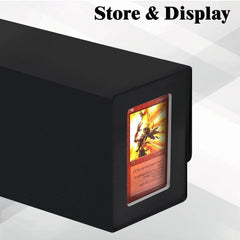 Swaitee large-capacity storage box holds up to 850 sports cards and 1200 standard cards.