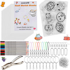 SWAKER Shrinky Sheets Kit box with tools for crafts.