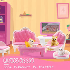 SwankyStyle 1:12 bedroom set adds charming decor for bedtime scenes.
